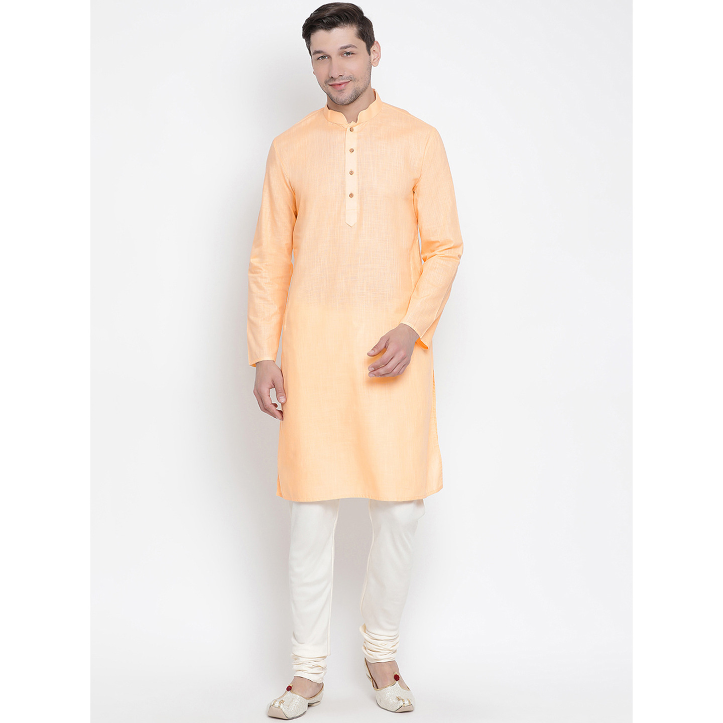 Varmohey Mens Cotton Kurta Pajama Set | Kurta Pyjama For Men | Kurta Set For Men | Cotton Kurta Pajama For Men | Indian Kurta Pyjama Dress | Cotton Kurta Set For Men (Size: 44)