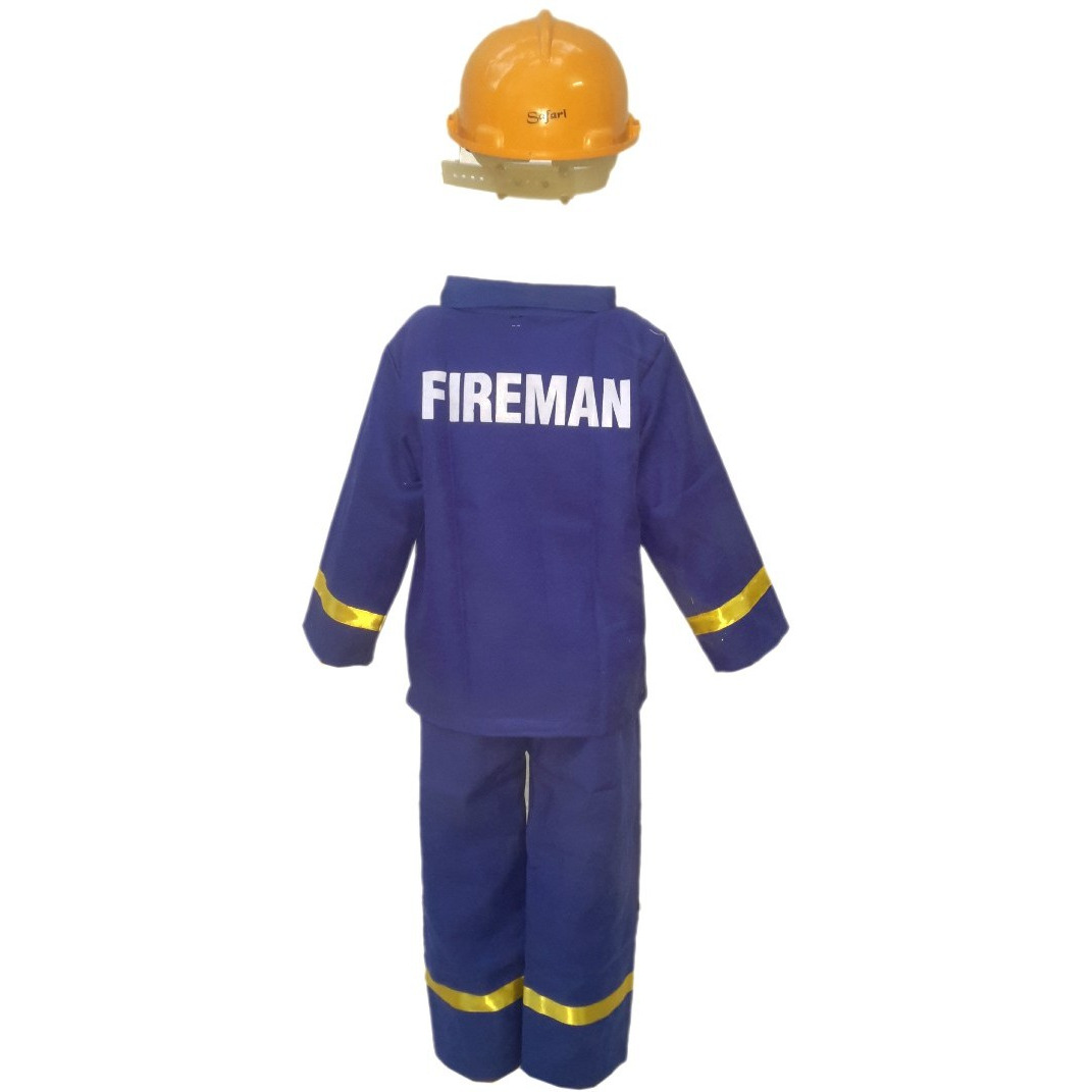 KFD Fire Fighter Fancy Dress For Kids,Our Helper Costume for Annual Function/Theme Party/Competition/Stage Shows Dress