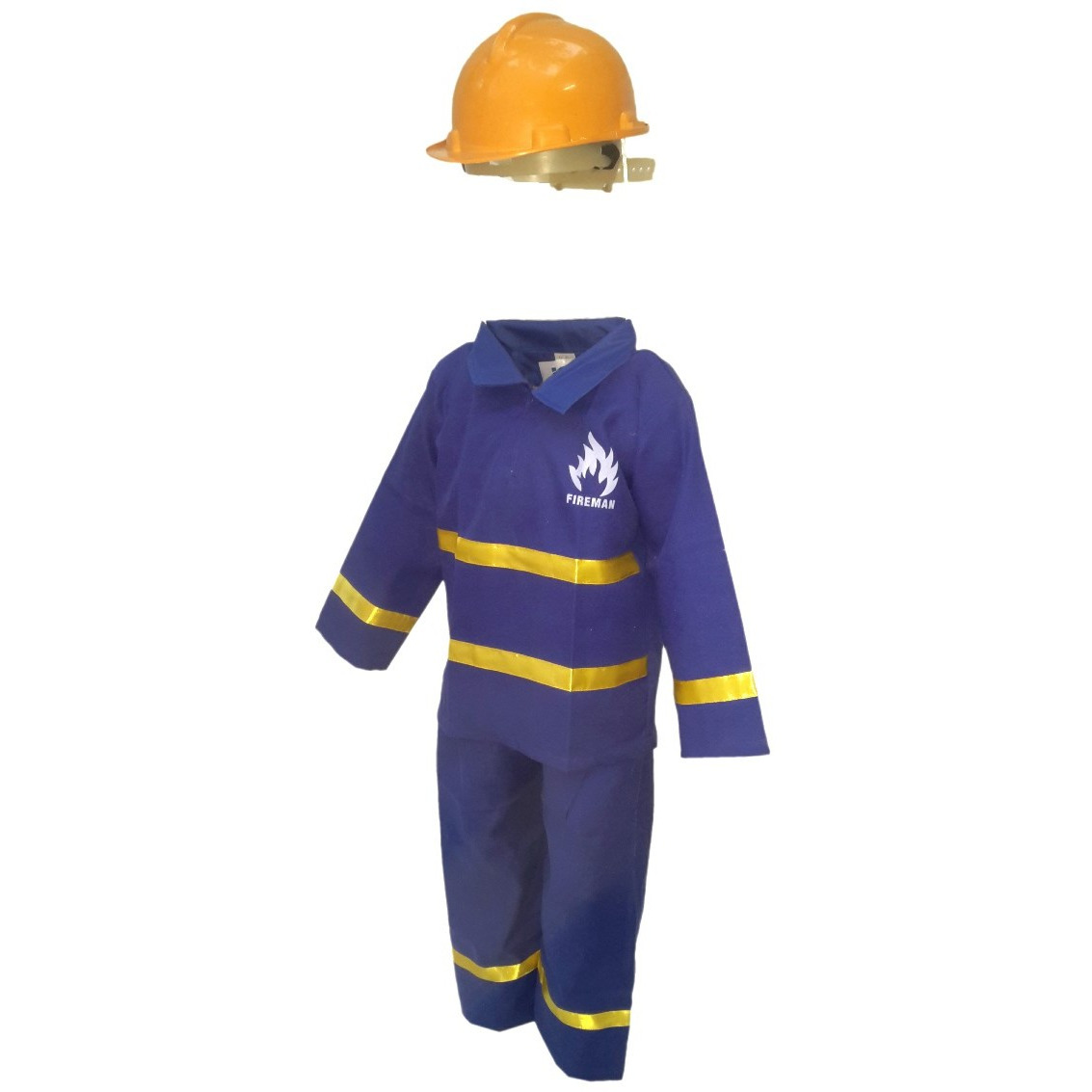 KFD Fire Fighter Fancy Dress For Kids,Our Helper Costume for Annual Function/Theme Party/Competition/Stage Shows Dress
