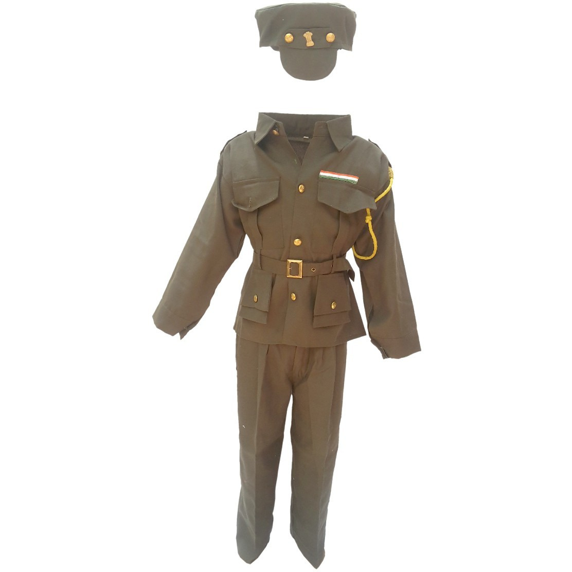 KFD Indian Army Fancy Dress For Kids,Our Helper/National Hero Costume For Annual Function/Theme Party/Competition/Stage Shows Dress