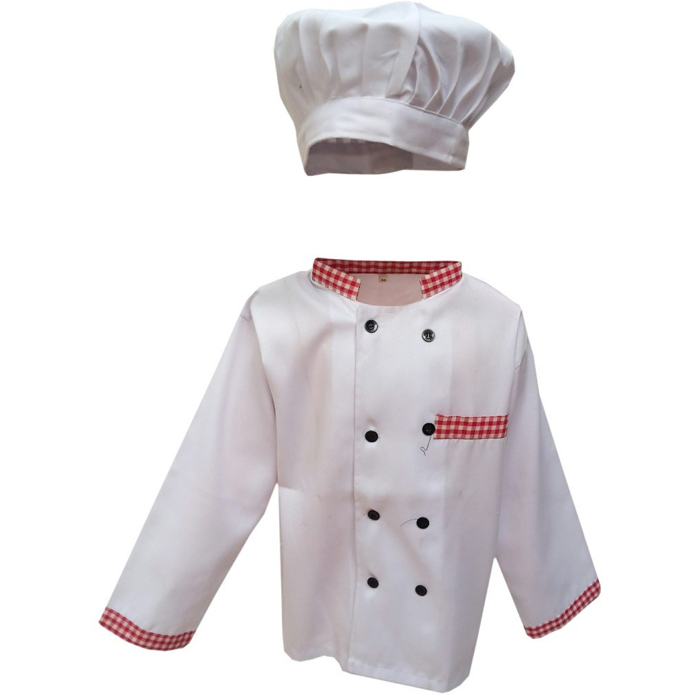 KFD Chef fancy dress for kids,Our Helper Costume for Annual function/Theme Party/Competition/Stage Shows Dress