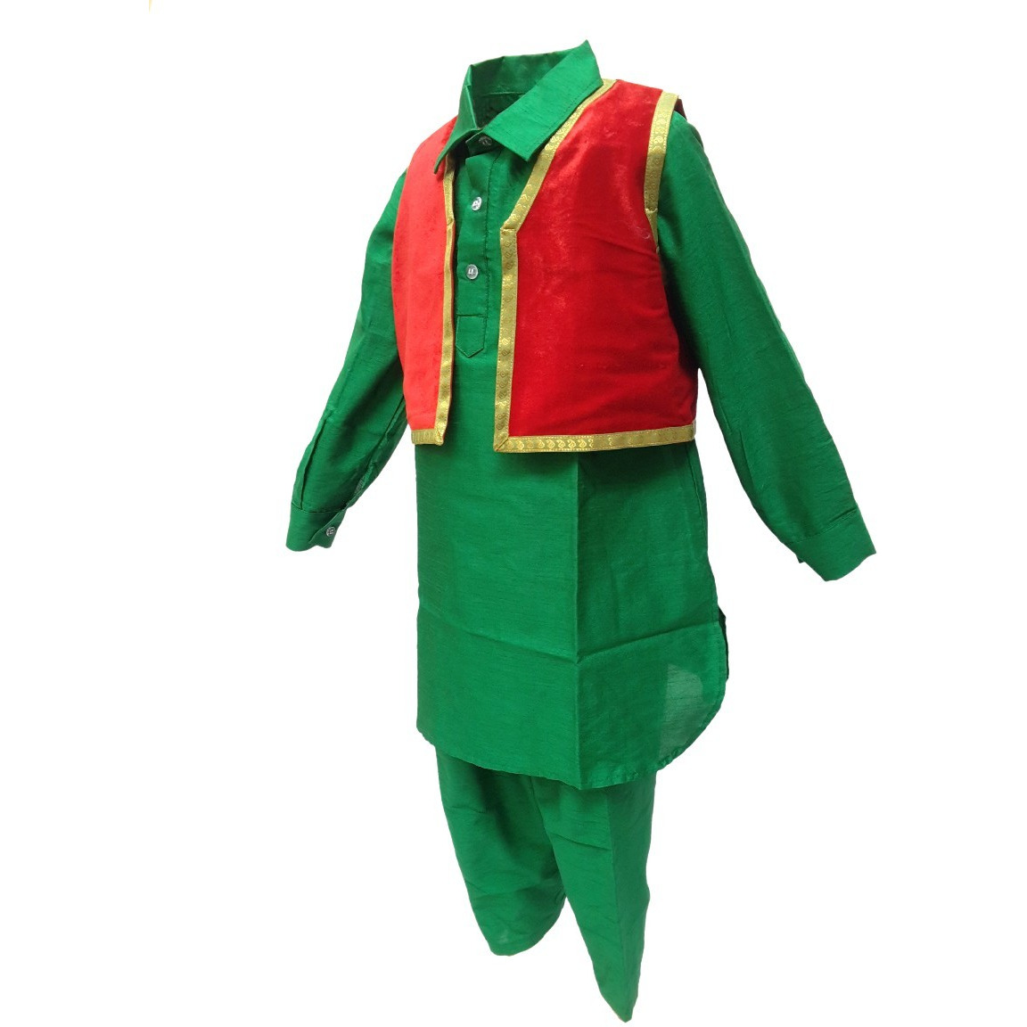 KFD Kashmiri Boy fancy dress for kids,Indian State Traditional Wear Costume for Annual function/Theme party/Competition/Stage Shows/Birthday Party Dress