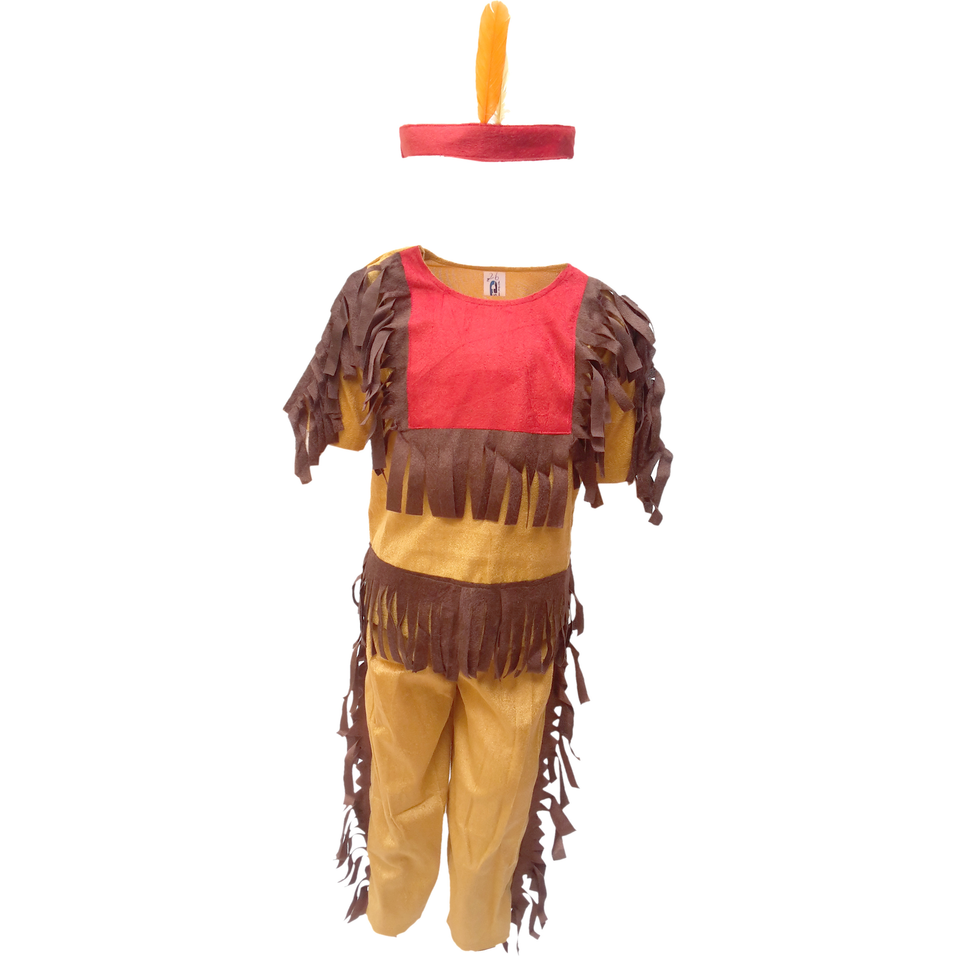 KFD Red Indian fancy dress for kids,Trible Costume for Annual function/Theme Party/Competition/Stage Shows Dress