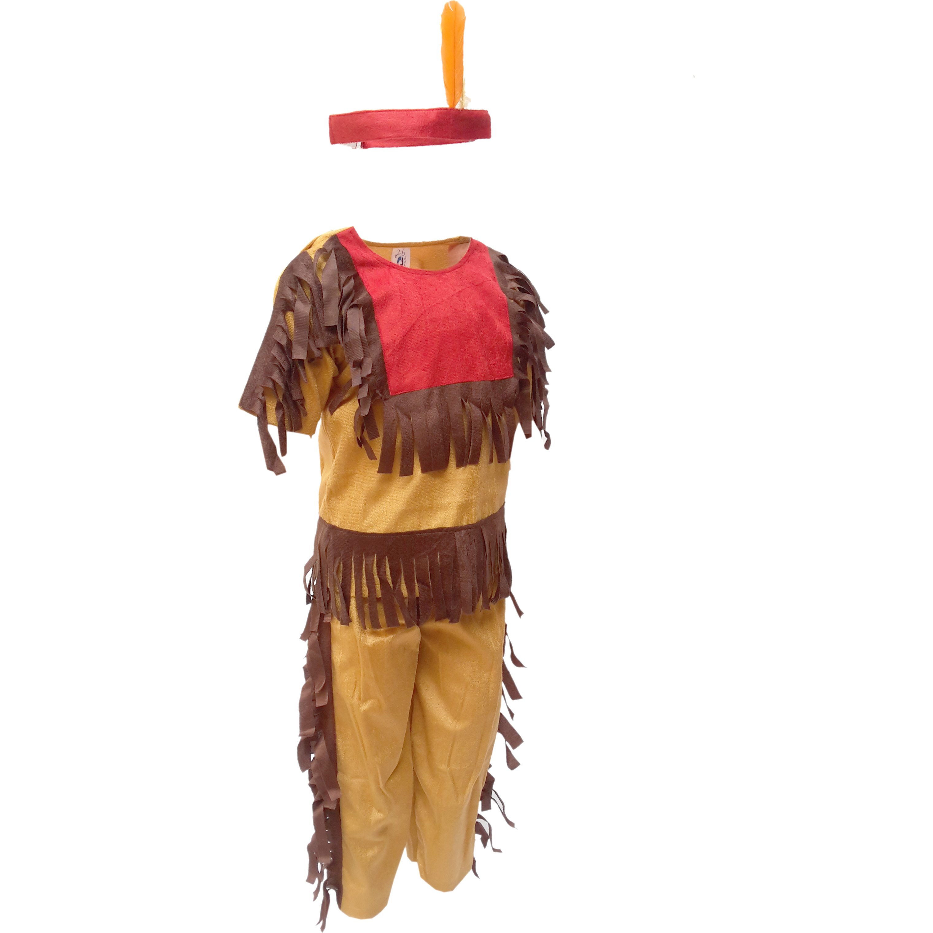 KFD Red Indian fancy dress for kids,Trible Costume for Annual function/Theme Party/Competition/Stage Shows Dress
