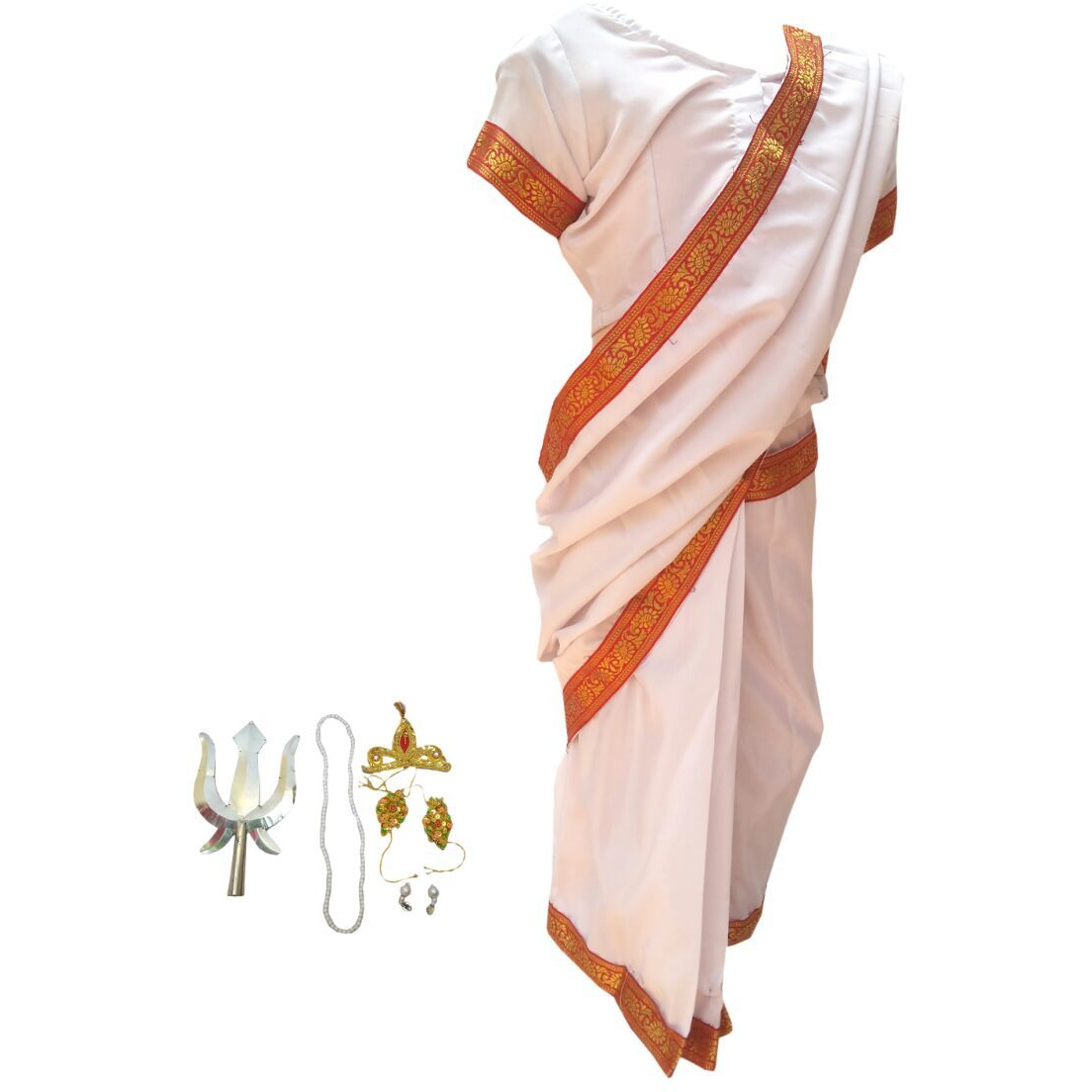 KFD Bharat Mata fancy dress for kids,National Hero Costume for School Annual function/Theme Party/Competition/Stage Shows Dress