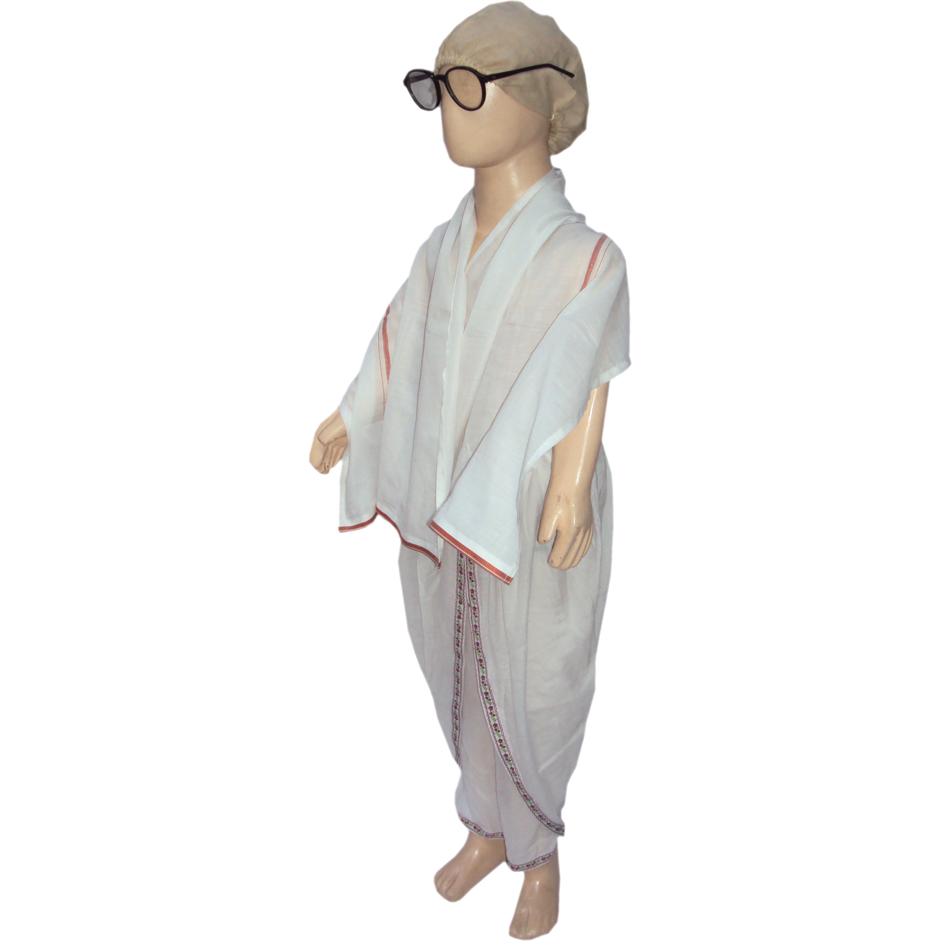 KFD Gandhi Ji fancy dress for kids,National Hero/freedom figter Costume for Independence Day/Republic Day/Annual function/Theme Party/Competition/Stage Shows Dress