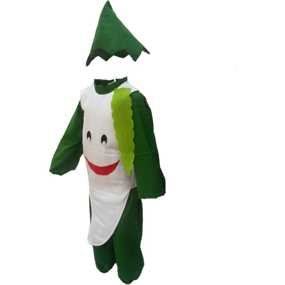 KFD Radish fancy dress for kids,Vegetables Costume for School Annual function/Theme Party/Competition/Stage Shows Dress