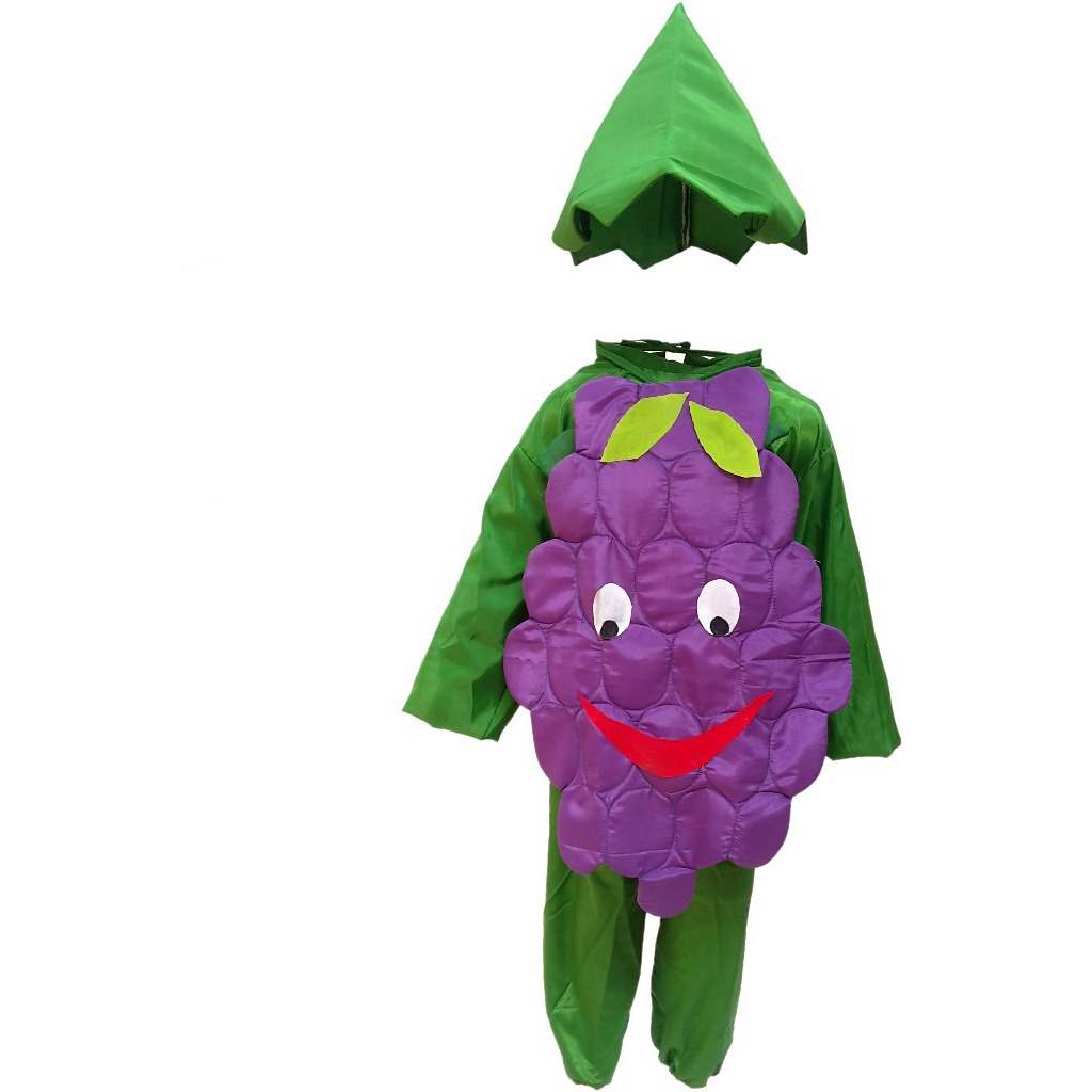 KFD Grapes fancy dress for kids,Fruits Costume for School Annual function/Theme Party/Competition/Stage Shows Dress