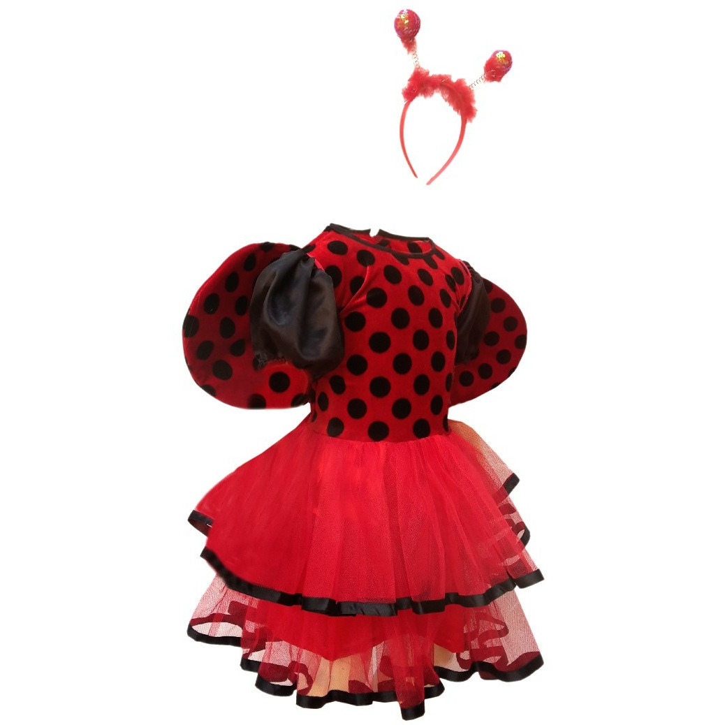 KFD Lady Bird Girl fancy dress for kids,Insect costume for Annual function/Theme Party/Competition/Stage Shows Dress
