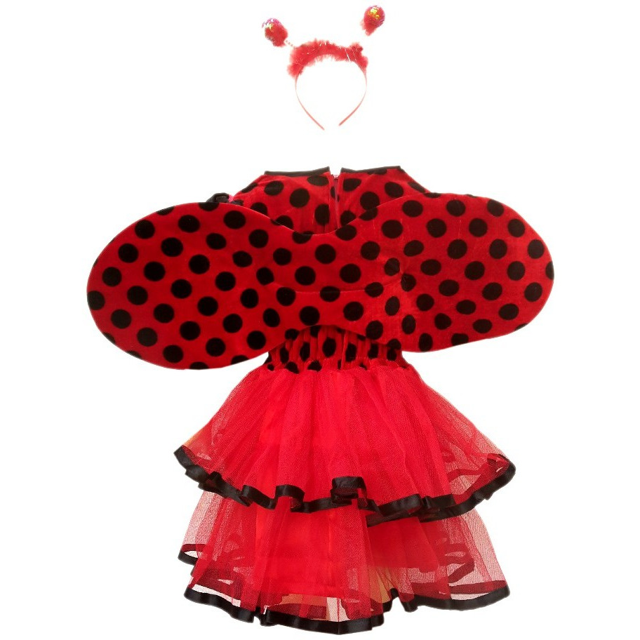 KFD Lady Bird Girl fancy dress for kids,Insect costume for Annual function/Theme Party/Competition/Stage Shows Dress
