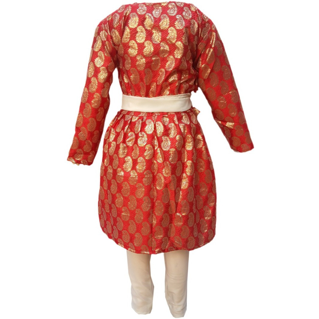 KFD Gujrati Boy Green Color fancy dress for kids,Indian State Traditional Wear for Annual function/Theme party/Competition/Stage Shows Dress