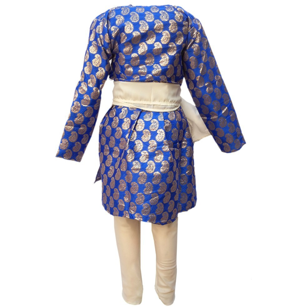 KFD Gujrati Boy Blue Color fancy dress for kids,Indian State Traditional Wear for Annual function/Theme party/Competition/Stage Shows Dress