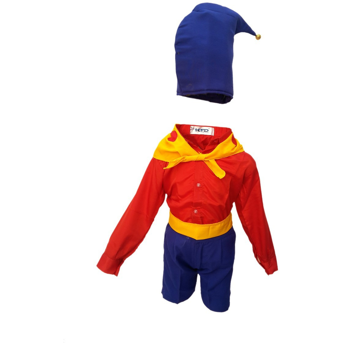 KFD Noddy Cartoon Fancy dress for kids,Costume for Annual function/Theme Party/Stage Shows/Competition/Birthday Party Dress