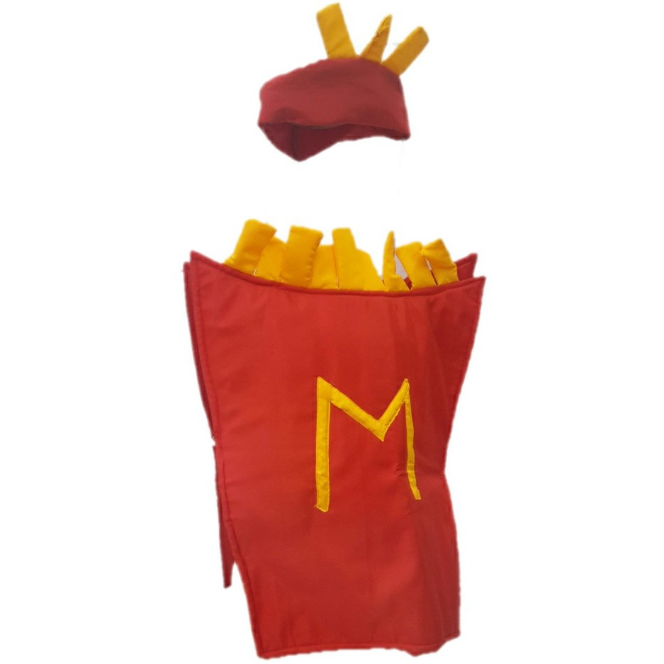 KFD French fries fancy dress for kids,Object Costume for School  Annual function/Theme Party/Competition/Stage Shows Dress