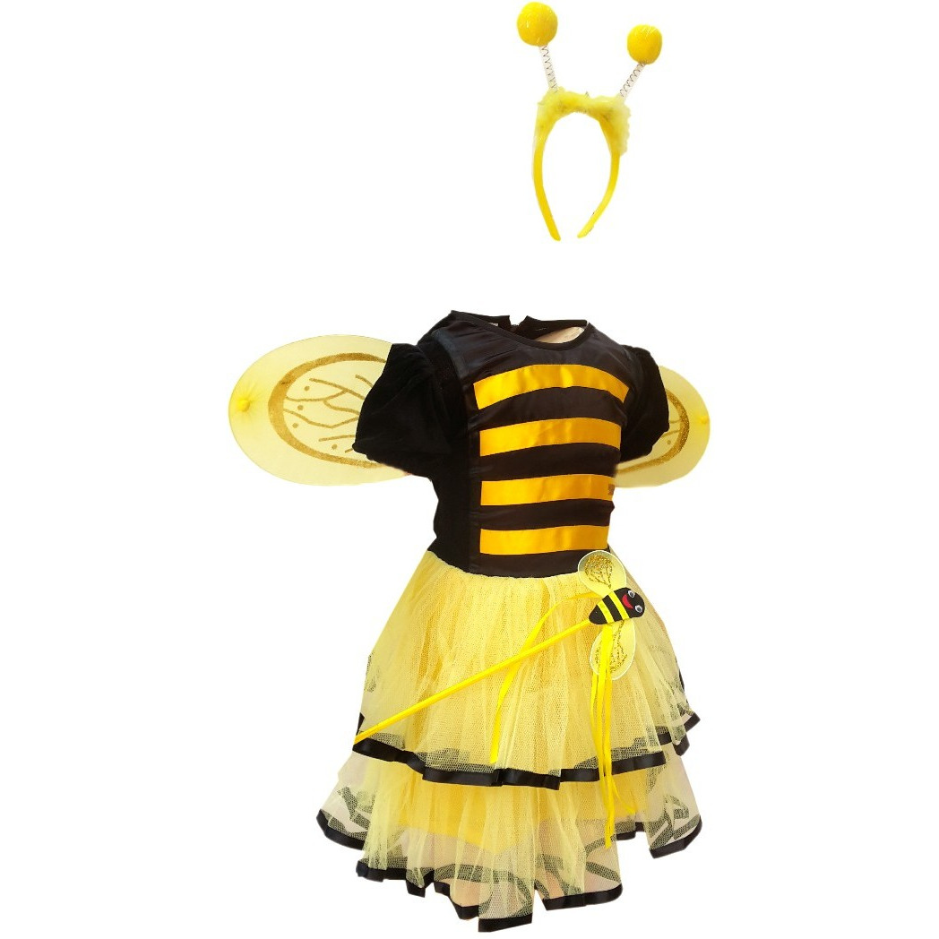 KFD Bumbel Bee Girl fancy dress for kids,Insect Costume for Annual function/Theme Party/Competition/Stage Shows Dress