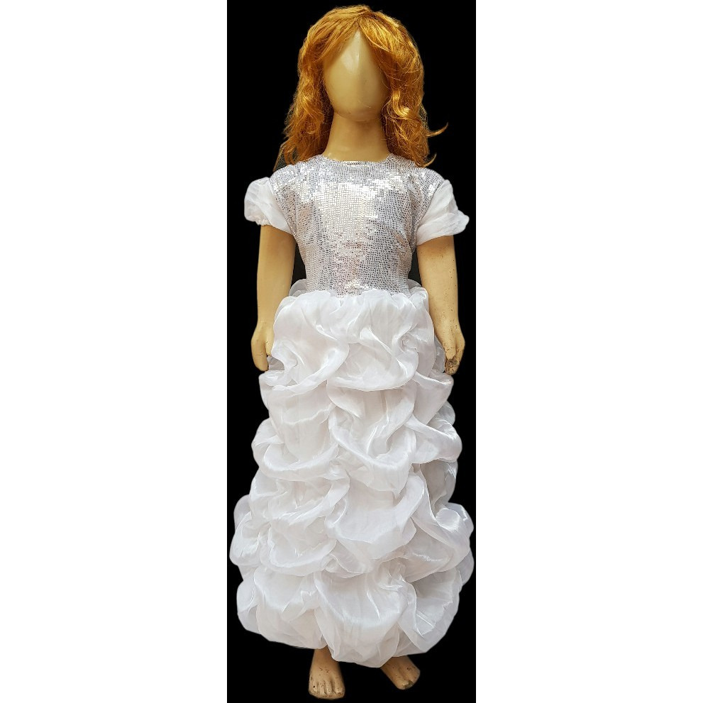 KFD white long gown LCD for fairy and angel