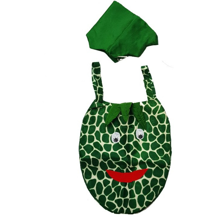 Kaku Fancy Dresses Pineapple cutout with Cap for kids