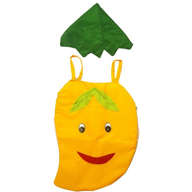 Kaku Fancy Dresses Mango cutout with Cap for kids