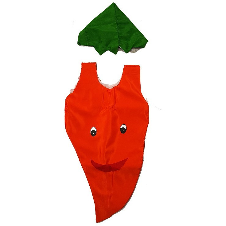 Kaku Fancy Dresses Carrot cutout with Cap for kids