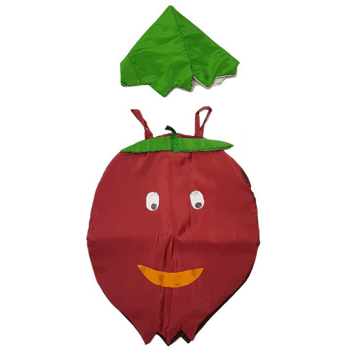 Kaku Fancy Dresses Pomegranate cutout with Cap for kids