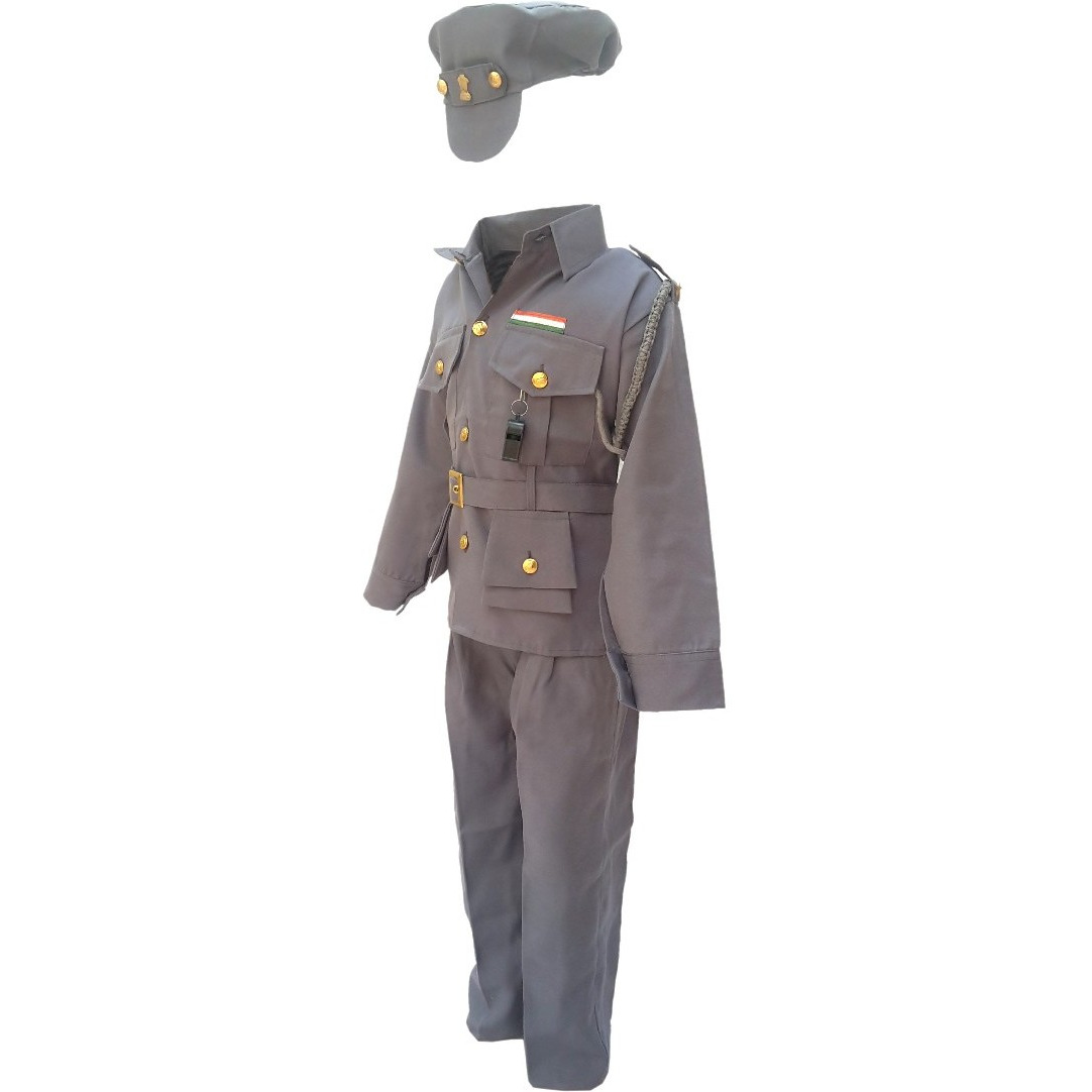 KFD Indian Air Force Fancy Dress For Kids,Our Helper/National Hero Costume For Annual Function/Theme Party/Competition/Stage Shows Dress