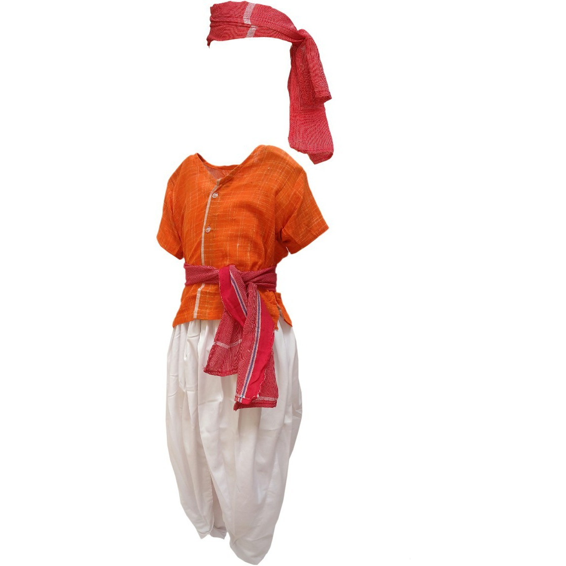 KFD Farmer Fancy Dress For Kids,Our Helper Costume For Annual Function/Theme Party/Competition/Stage Shows Dress