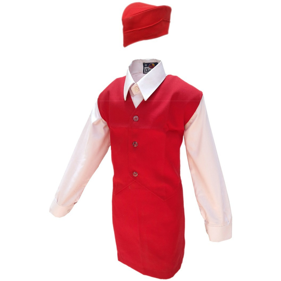 KFD Air Hostress fancy dress for kids,Our helper costume for Annual function/Theme Party/Competition/Stage Shows Dress