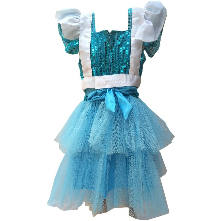 KFD Alice fancy dress for kids,Fairy Teles,Story book Costume for Annual function/Theme Party/Competition/Stage Shows/Birthday Party Dress