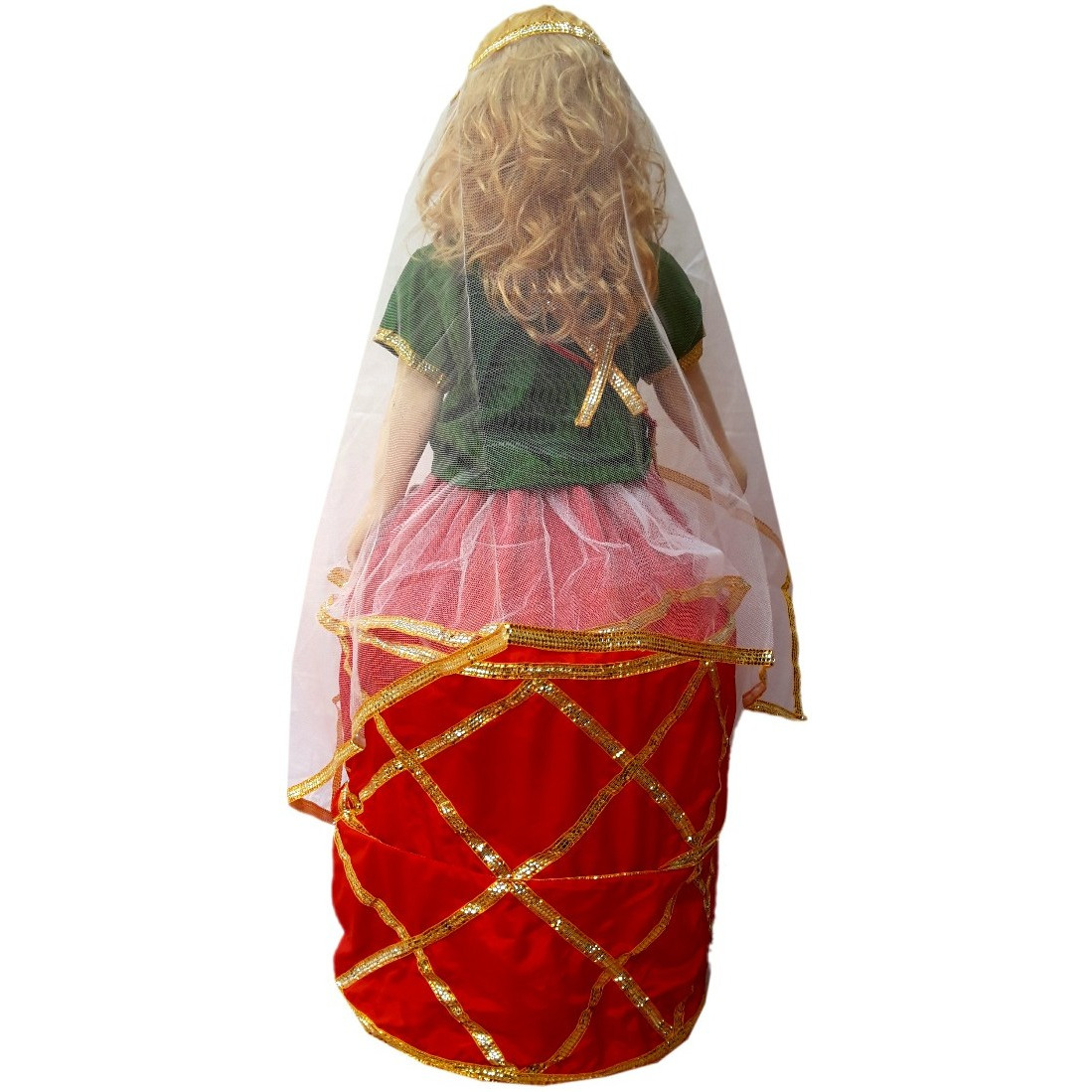 KFD Manipuri fancy dress for kids,Indian Dance Traditional Wear for Annual function/Theme Party/Competition/Stage Shows/Birthday Party Dress