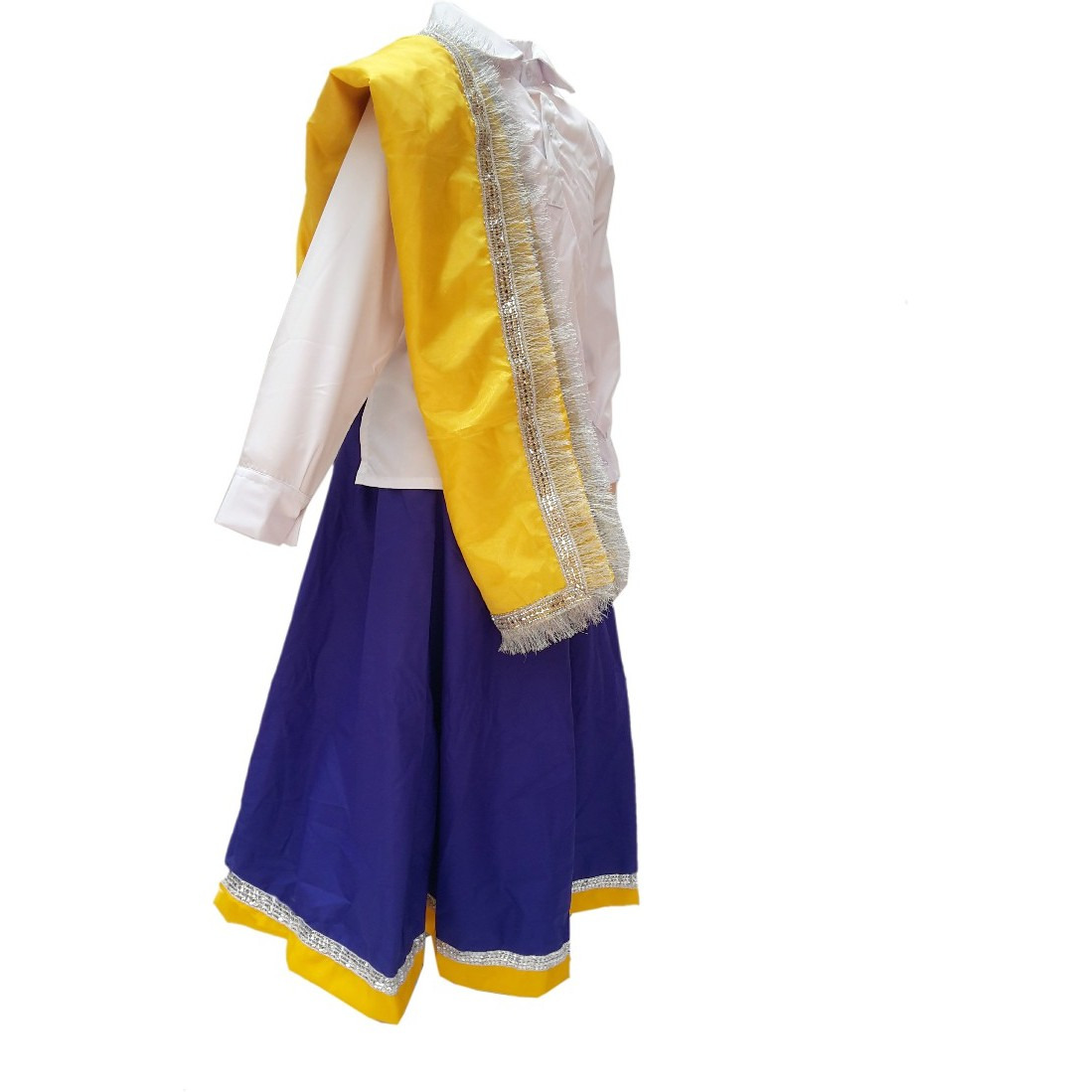 KFD Haryanvi Girl fancy dress for kids,Indian State Traditional Wear Costume for Annual function/Theme Party/Competition/Stage Shows/Birthday Party Dress