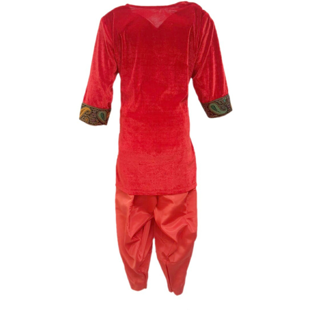 KFD Kashmiri Girl fancy dress for kids,Indian State Traditional Wear Costume for Annual function/Theme party/Competition/Stage Shows/Birthday Party Dress