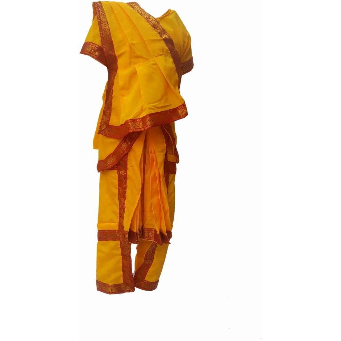 KFD Bharatnatyam fancy dress for kids,Indian Dance Traditional Wear for Annual function/Theme Party/Competition/Stage Shows/Birthday Party Dress