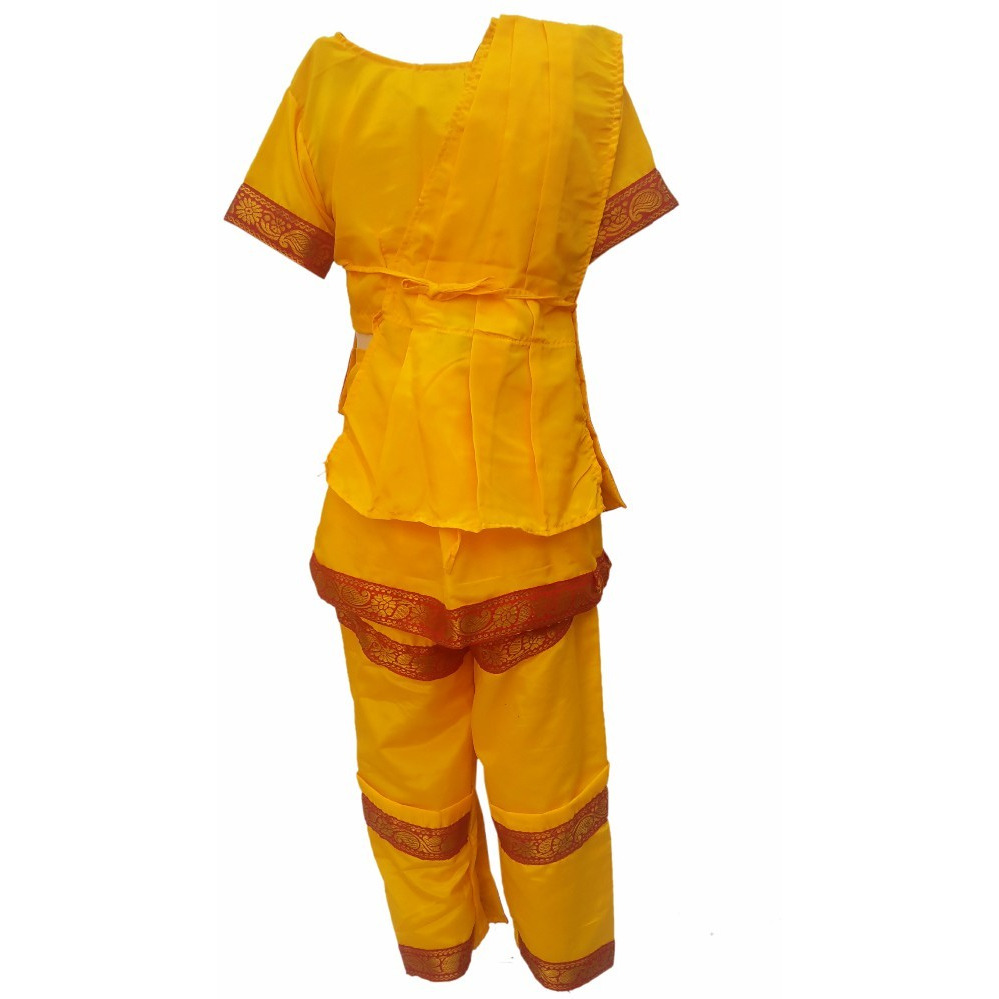 KFD Bharatnatyam fancy dress for kids,Indian Dance Traditional Wear for Annual function/Theme Party/Competition/Stage Shows/Birthday Party Dress