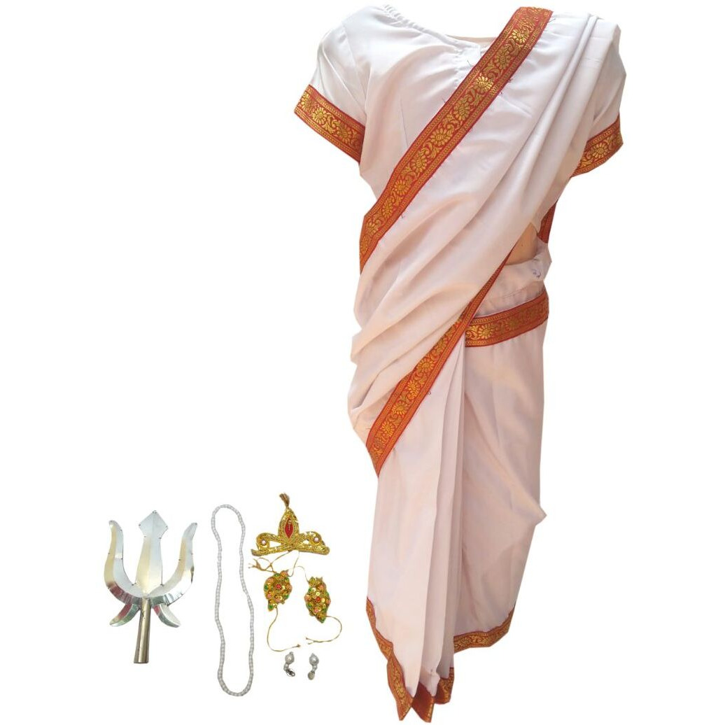 KFD Bharat Mata fancy dress for kids,National Hero Costume for School Annual function/Theme Party/Competition/Stage Shows Dress