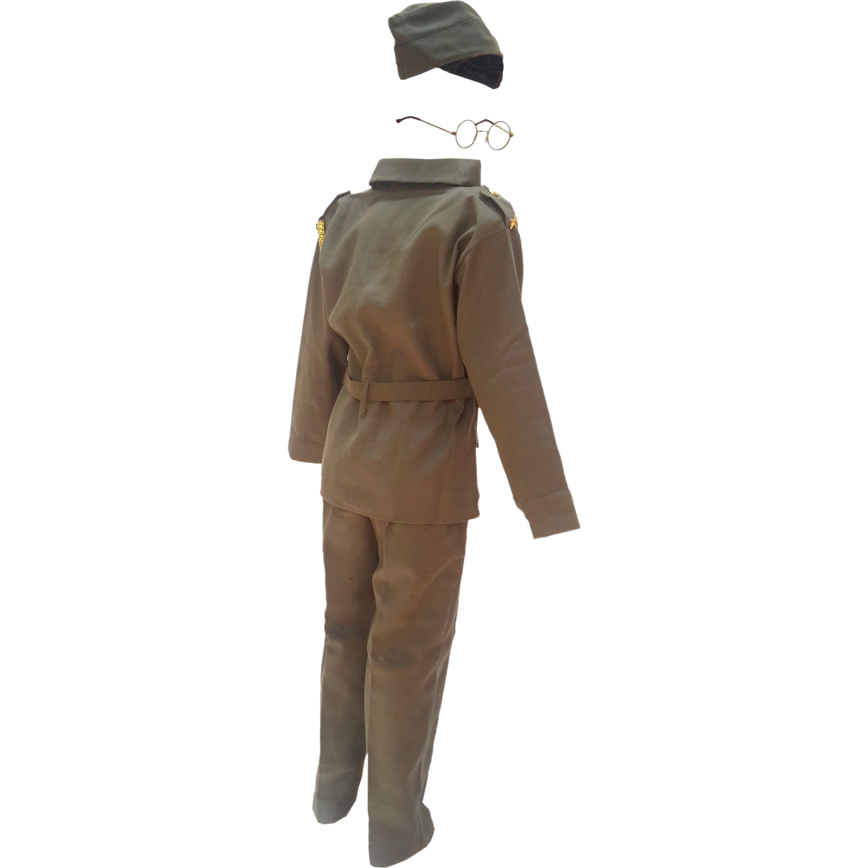 KFD Subhash Chandra Bose fancy dress for kids,National Hero/freedom figter Costume for independence Day/Republic Day/Annual function/Theme party/Competition/Stage Shows Dress