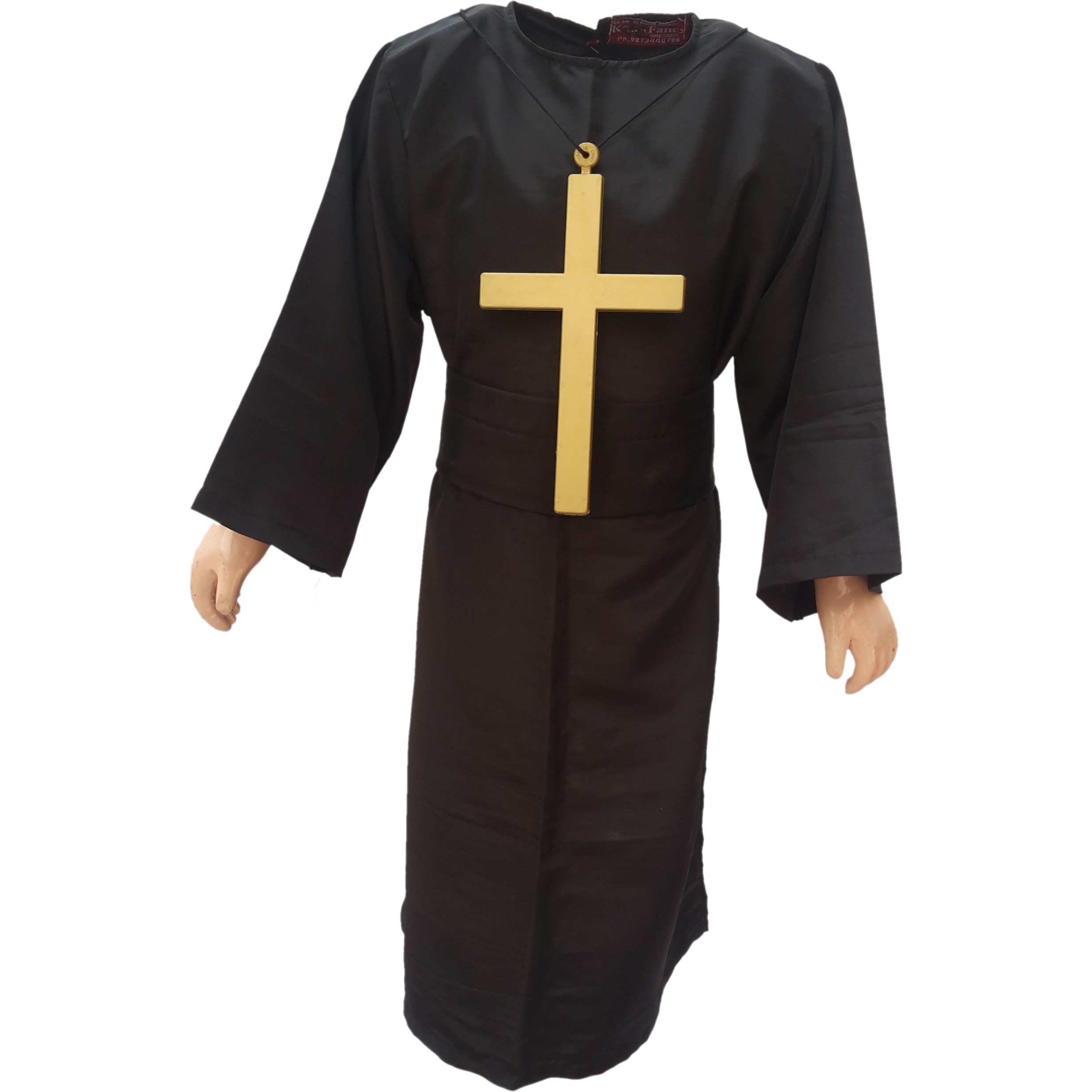 KFD Priest fancy dress for kids,Catholic Costume for Annual function/Theme Party/Competition/Stage Shows/Birthday Party Dress