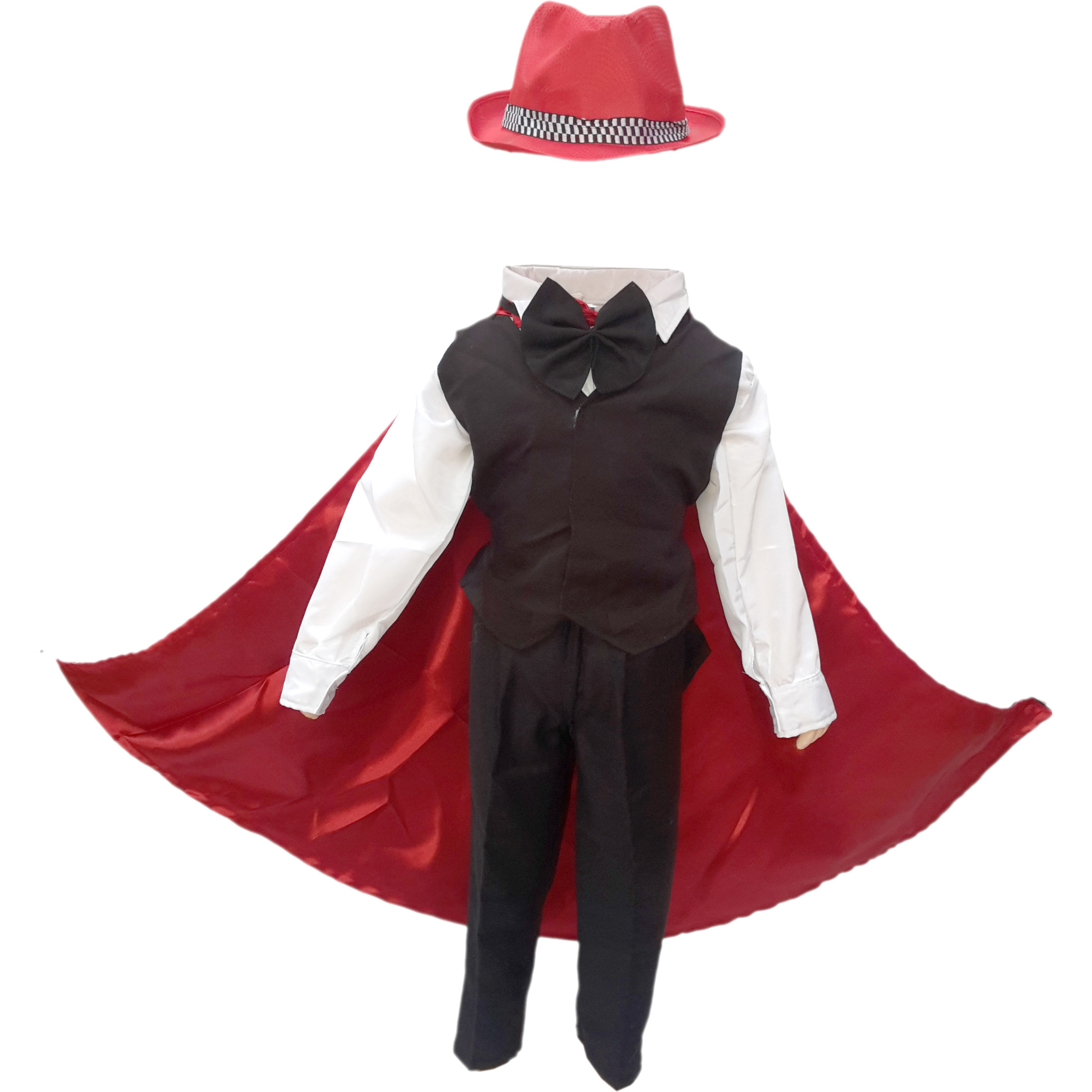KFD Magician Fancy dress for kids,Performer/Entertainer/Magical Shows Costume for Annual function/Theme Party/Competition/Stage Shows/Birthday Party Dress