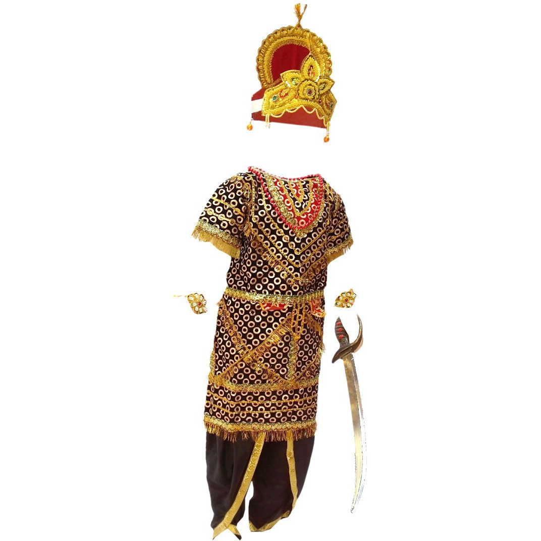 KFD Ravan Gown fancy dress for kids,Ramleela/Dussehra/Mythological Character for Annual function/Theme Tarty/Competition/Stage Shows Dress