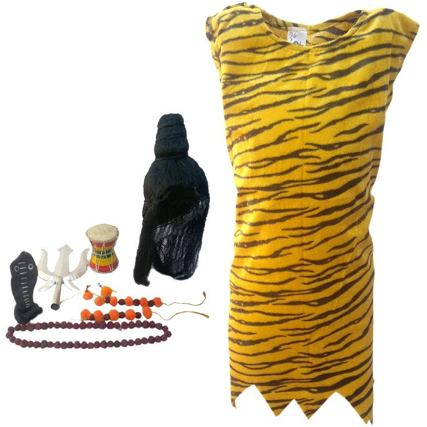 KFD Lord Shiv Ji fancy dress for kids,Ramleela/Dussehra/Mythological Character for Annual function/Theme Party/Competition/Stage Shows Dress