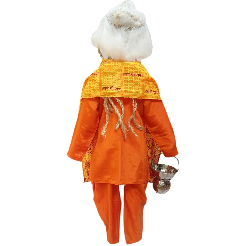 KFD Sadhu fancy dress for kids,Ramleela/Dussehra/Ram Navami/Mythological Character for Annual function/Theme Party/Competition/Stage Shows Dress