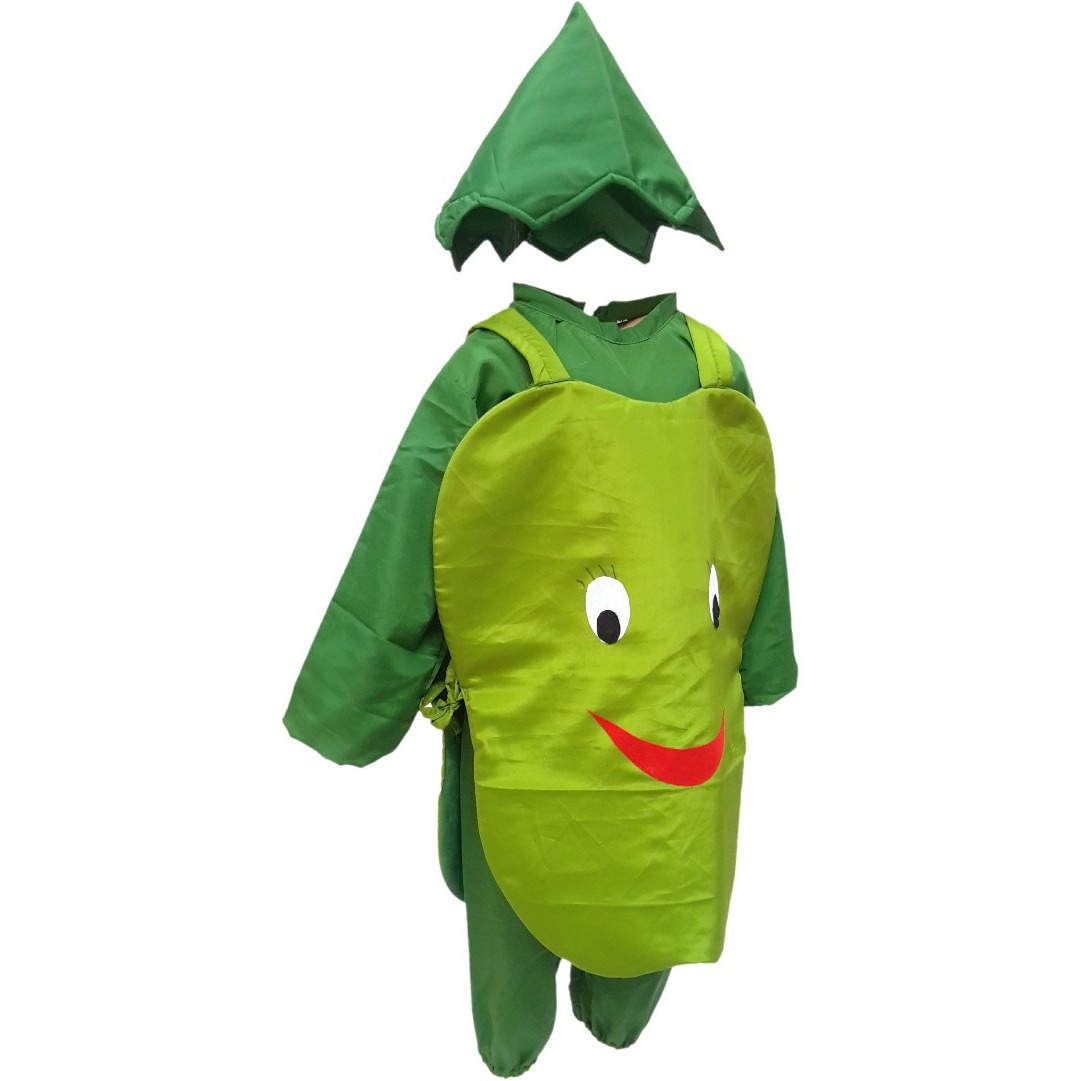 KFD Capsicum fancy dress for kids,Vegetables Costume for Annual function/Theme Party/Competition/Stage Shows Dress