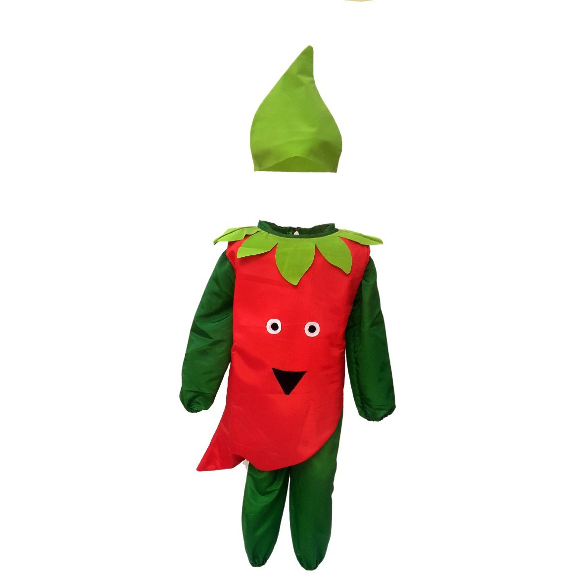 KFD Red Chilly fancy dress for kids,Vegetables Costume for School Annual function/Theme Party/Competition/Stage Shows Dress