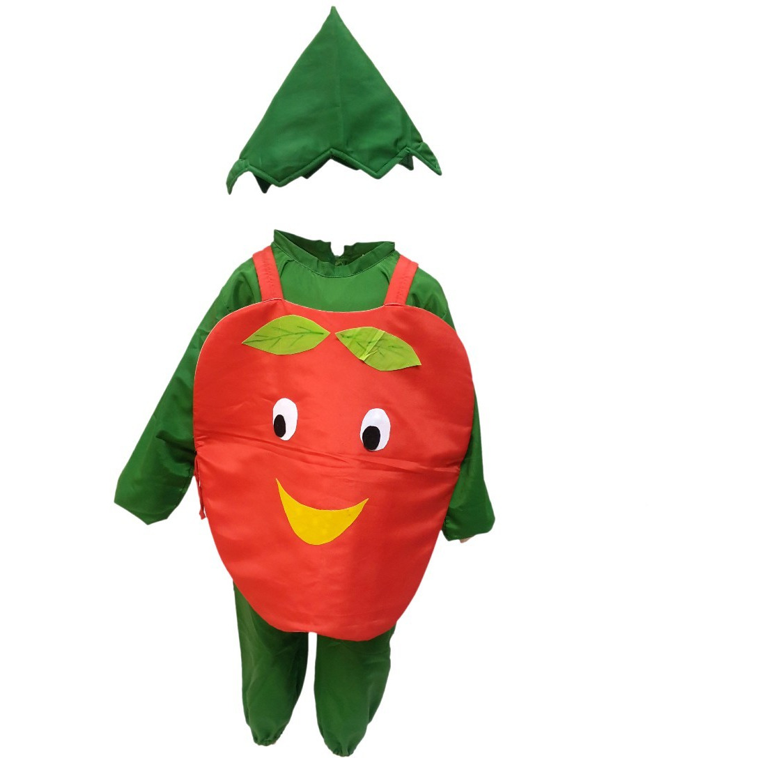 KFD Apple fancy dress for kids,Fruits Costume for School Annual function/Theme Party/Competition/Stage Shows Dress