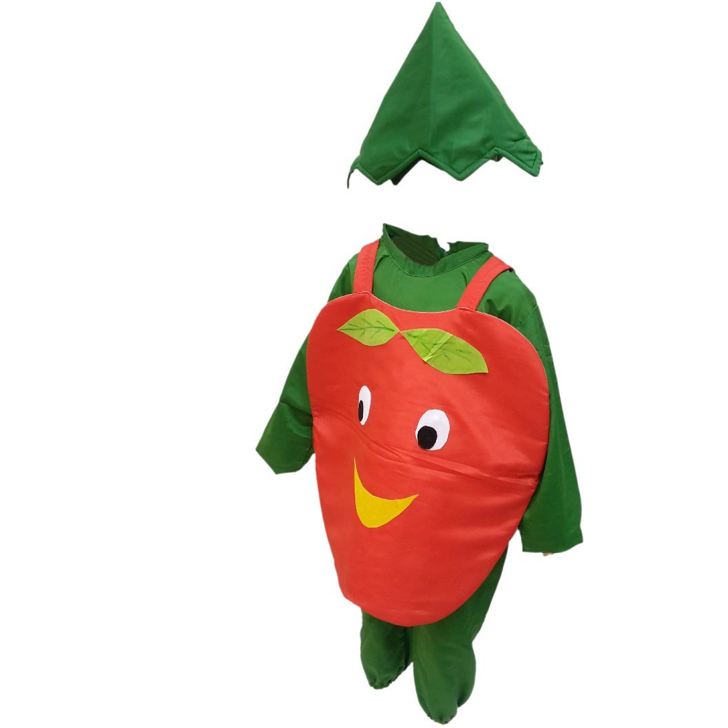 KFD Apple fancy dress for kids,Fruits Costume for School Annual function/Theme Party/Competition/Stage Shows Dress