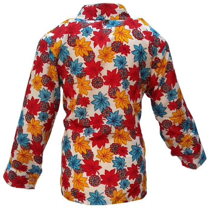 KFD Flower Print Shirt fancy dress for kids,Western Costume for School Annual function/Theme Party/Competition/Stage Shows/Birthday Party Dress