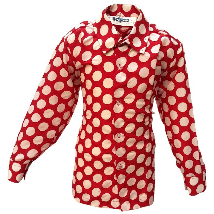 KFD Polka Dot Shirt fancy dress for kids,Western Costume for Annual function/Theme Party/Competition/Stage Shows/Birthday Party Dress