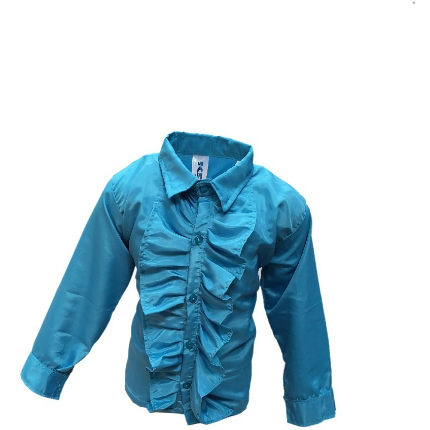 KFD Firozi Frill Shirt fancy dress for kids,Western Costume for Annual function/Theme Party/Competition/Stage Shows/Birthday Party Dress