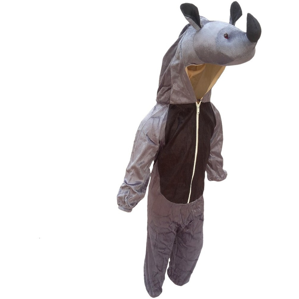 KFD Rhino fancy dress for kids,Wild Animal Costume for School Annual function/Theme Party/Competition/Stage Shows Dress