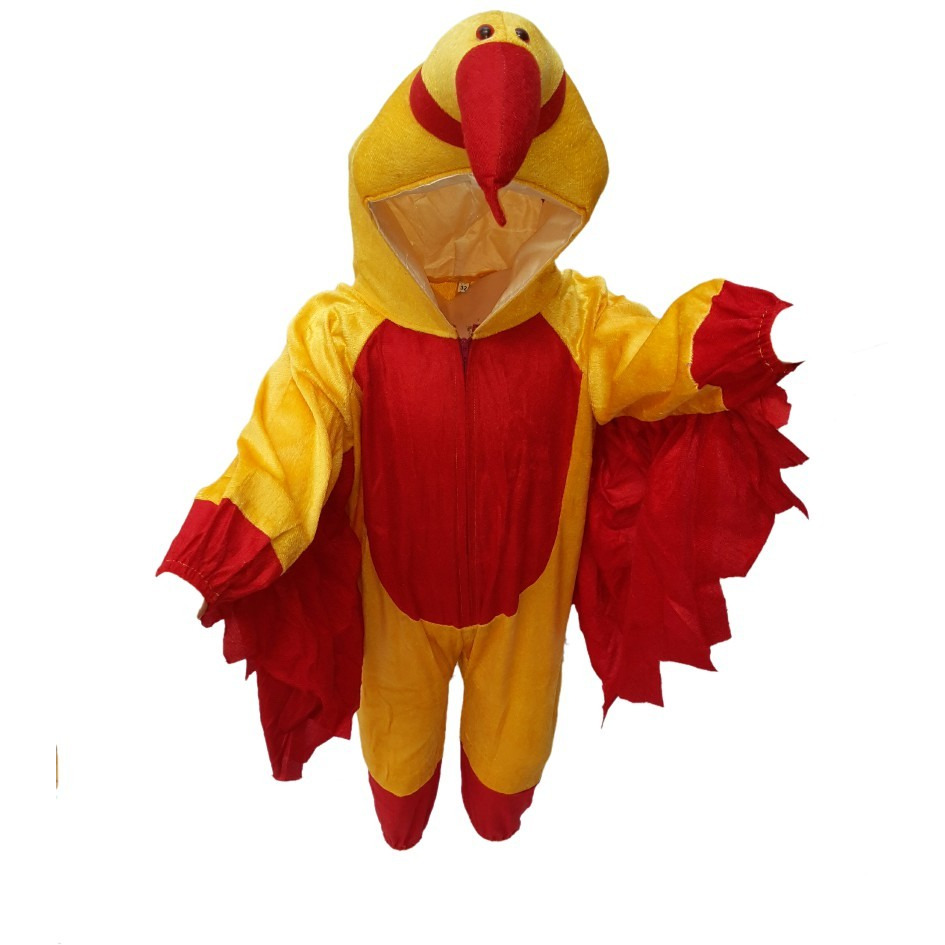 KFD Macaw Bird fancy dress for kids,Bird Costume for School Annual function/Theme Party/Competition/Stage Shows Dress
