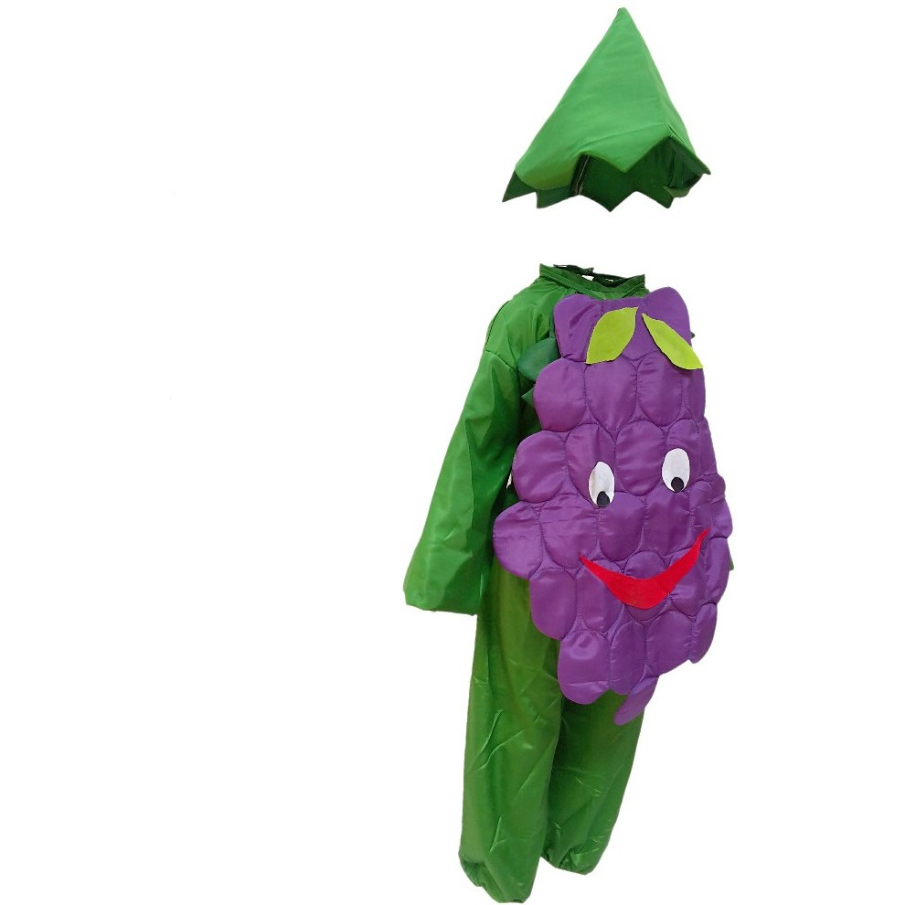 KFD Grapes fancy dress for kids,Fruits Costume for School Annual function/Theme Party/Competition/Stage Shows Dress